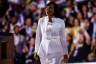 Maryland Democratic Senate candidate Angela Alsobrooks departs after speaking on stage during the second day of the DNC.