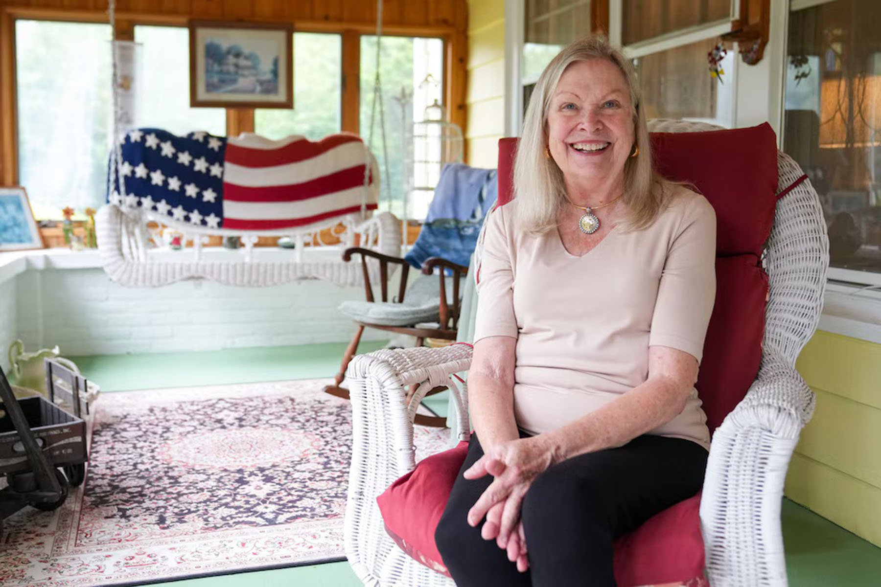 Former Baltimore County Council Chair Vicki Almond, shown in her Reisterstown.