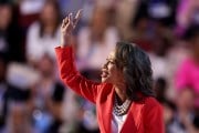 Rep. Lisa Blunt Rochester speaks on the third day of the Democratic National Convention in Chicago, Illinois.