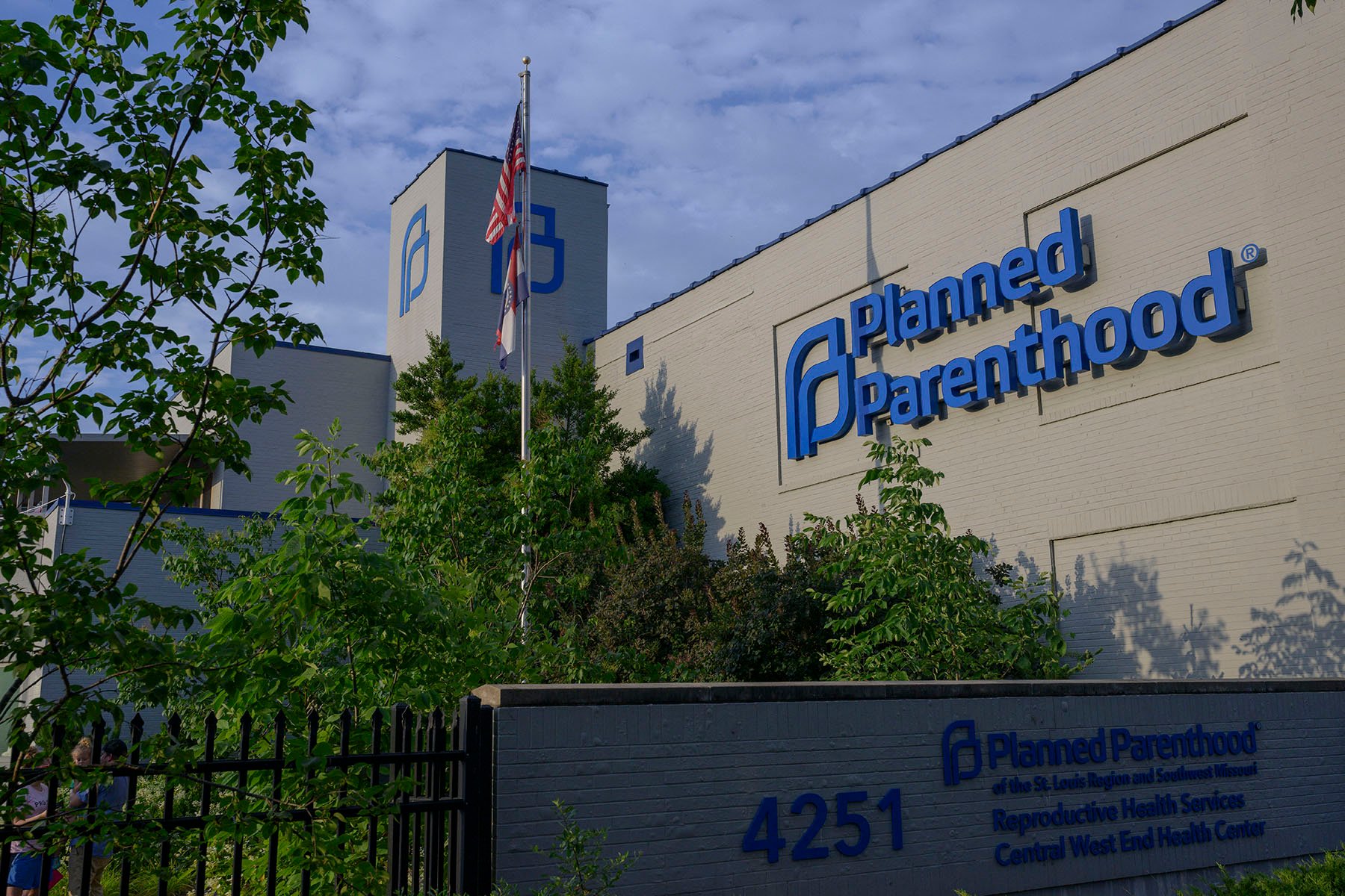 The exterior of a Planned Parenthood building in St. Louis, Missouri.