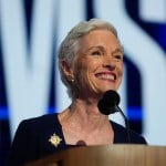 Cecile Richards, former President of Planned Parenthood and daughter of the late Texas Gov. Ann Richards, speaks during the Democratic National Convention.