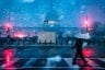 The Capitol dome is seen as snow falls after a winter storm warning was issued on Capitol Hill.