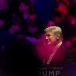 President Trump speaks during his pre-inauguration victory rally at Capitol One Arena.