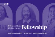 Kolase potret dan teks membaca Frances Ellen Watkins Harper Fellowship.