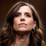 Close up portrait of Rep. Nancy Mace photographed on Capitol Hill.