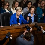 Sen. Elizabeth Warren questions Robert F. Kennedy, Jr. during a Senate Finance committee confirmation hearing.