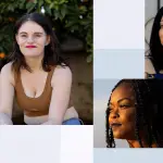 Portraits of three women