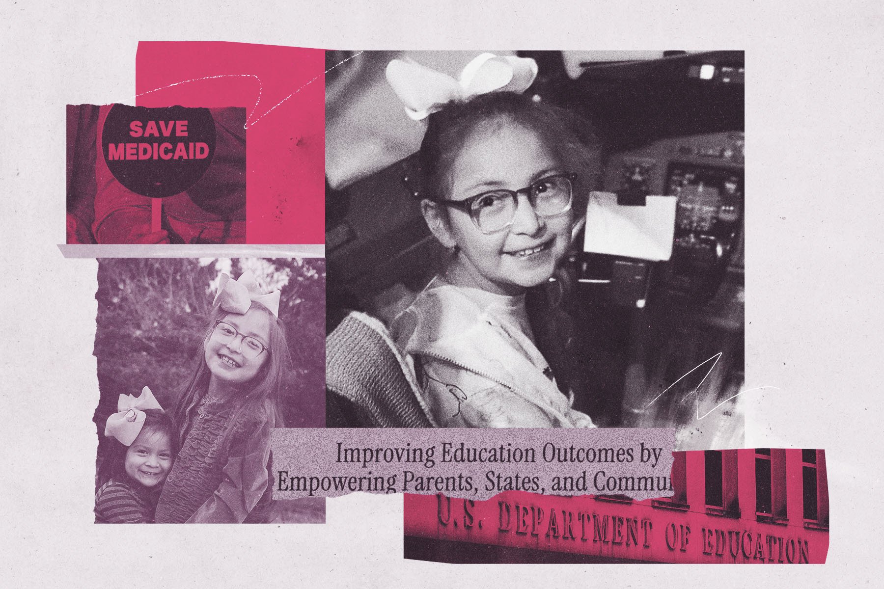 An illustration with images of Marlee.