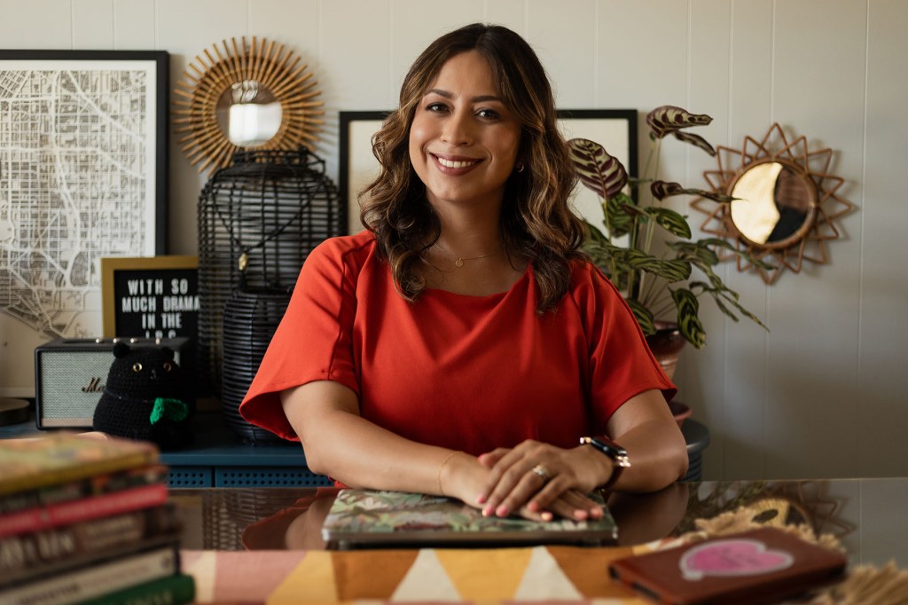 Headshot of Psychologist Lisette Sanchez at her desk.