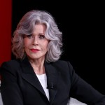 Jane Fonda speaks onstage in New York City.