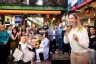 Democratic candidate for Governor Rep. Mikie Sherrill speaks during a Latinos for Mikie event at a restaurant.