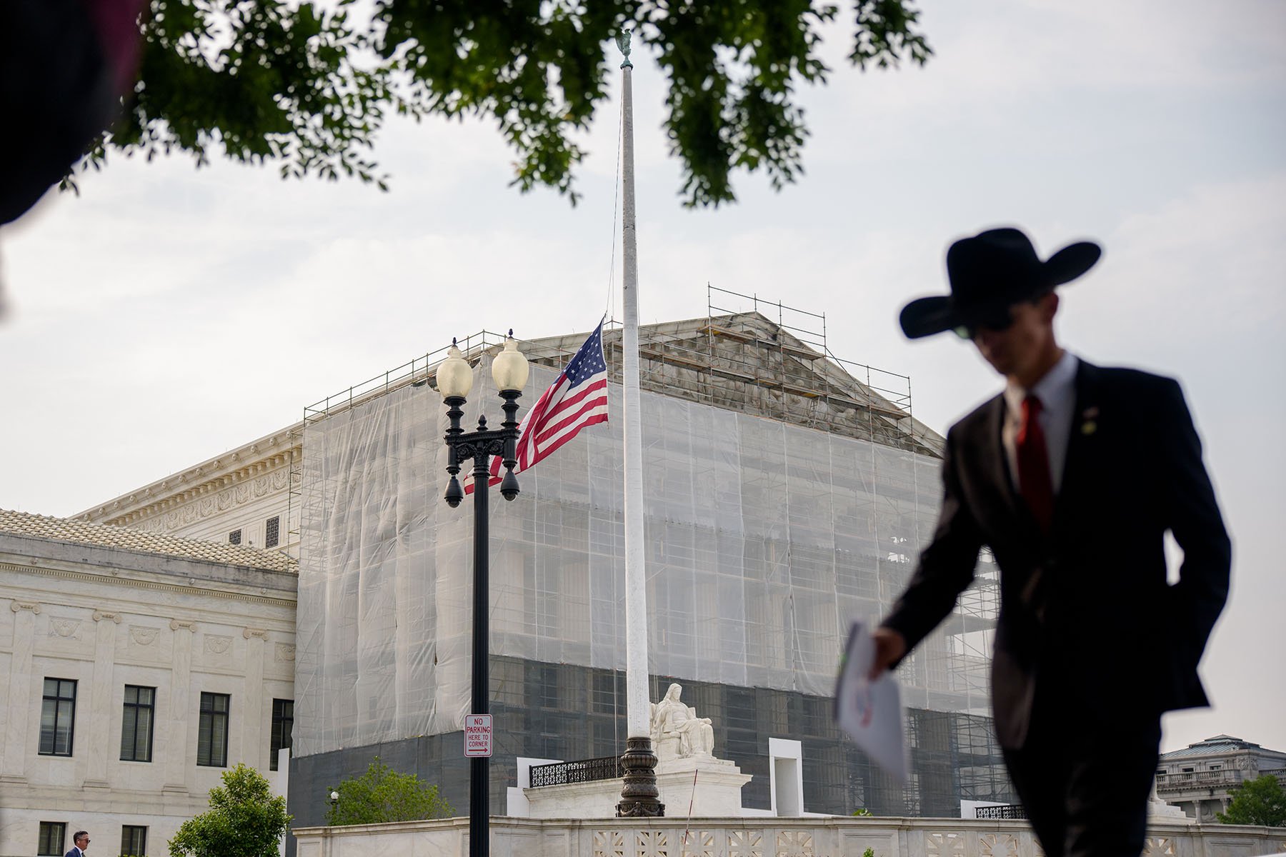 People walk in front of the Supreme Court on June 5, 2025 in Washington, D.C.
