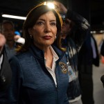 New York Governor Kathy Hochul announces new capital improvements and public safety plans for the MTA New York City subway system in Grand Central Terminal.