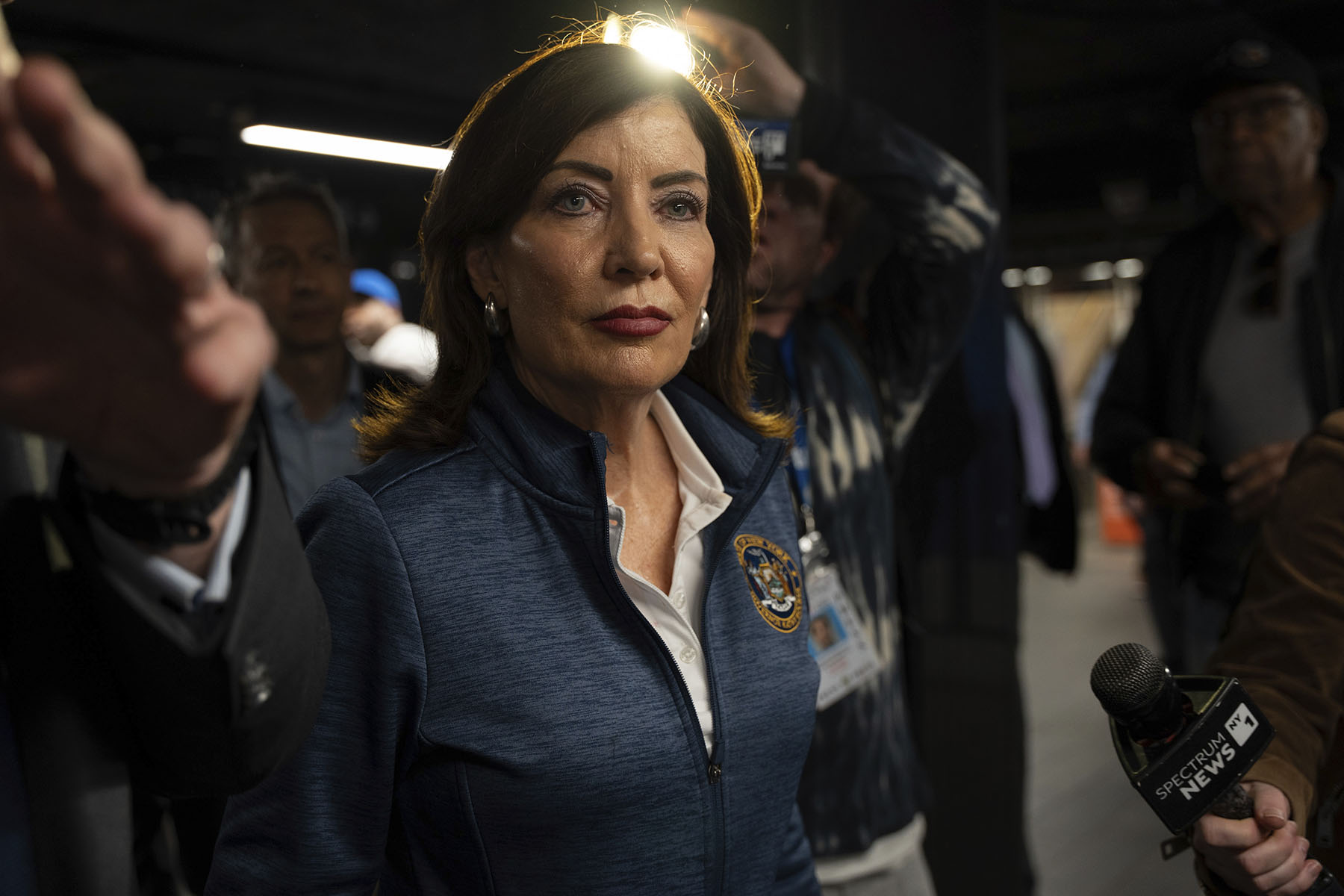 New York Governor Kathy Hochul announces new capital improvements and public safety plans for the MTA New York City subway system in Grand Central Terminal.