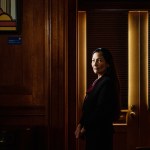 Deb Haaland is photographed in her office at the U.S. Department of Interior in Washington, D.C.