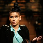Cassie Ventura speaks at a studio in New York City, in February 2012.
