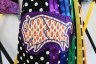 A colorful skirt depicts Buffalo Barbie, a two-spirit member of the Navajo Nation.