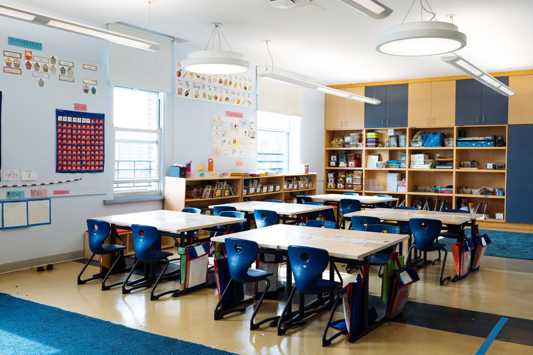 An empty classroom