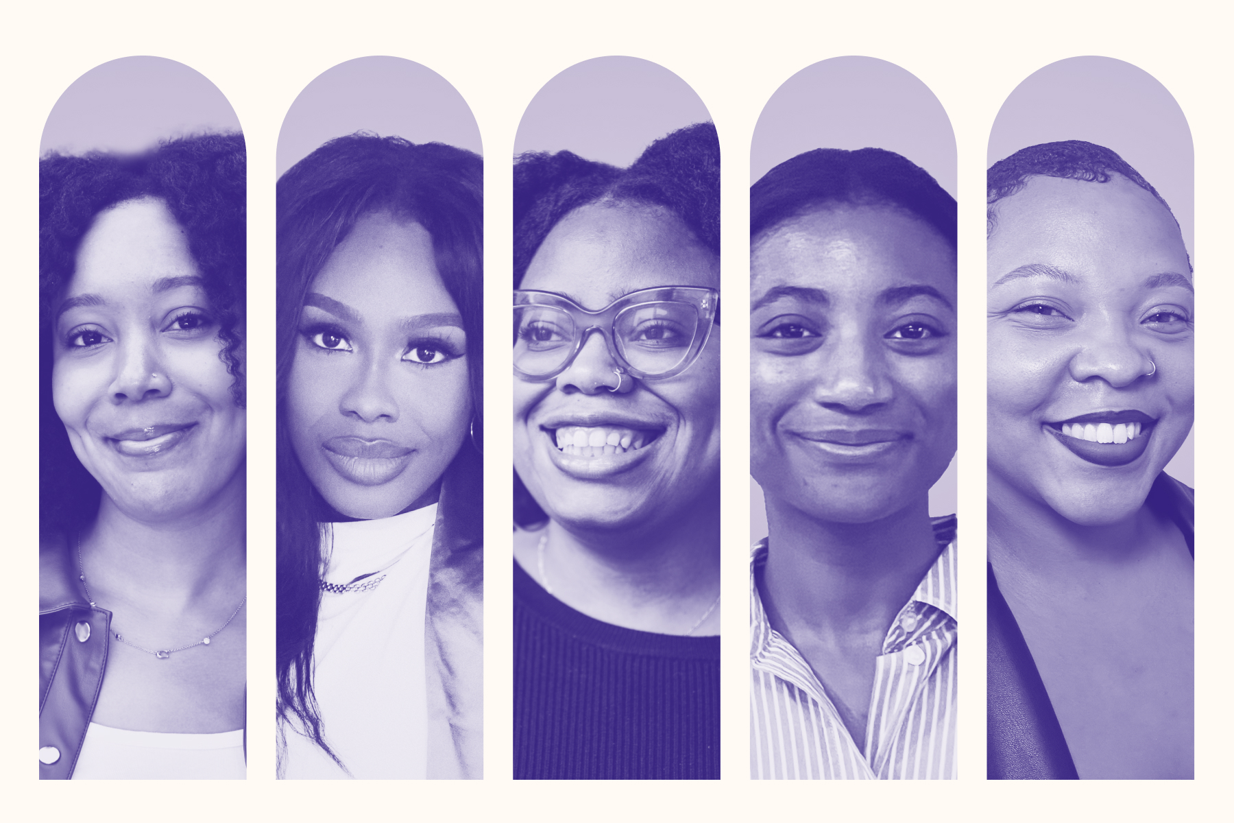 A collage of five Frances Ellen Watkins Harper Fellows.
