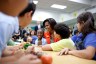 First Lady Michelle Obama joins students for a 
