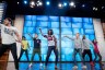 First Lady Michelle Obama rehearses with Ellen DeGeneres for a "Let's Move!" dance, prior to a taping of The Ellen DeGeneres Show.