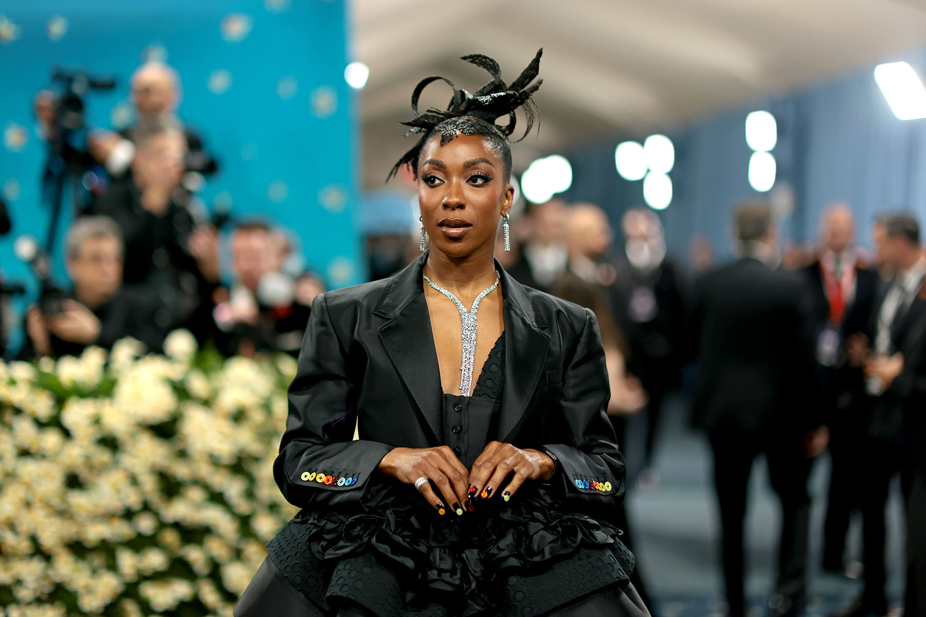 Ego Nwodim attends the 2025 Met Gala at the Metropolitan Museum of Art.