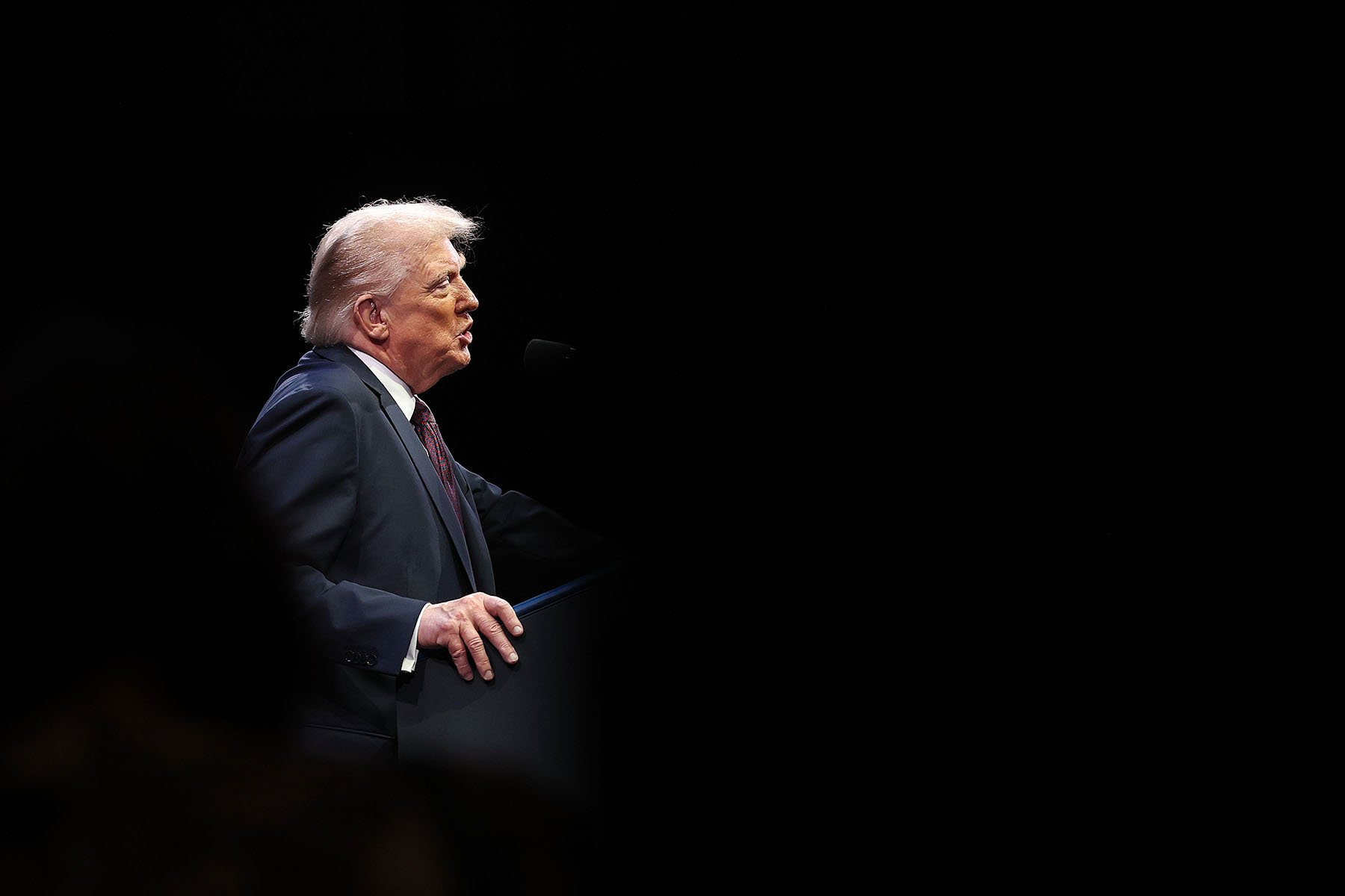 Trump downplays domestic violence in speech about religious freedom