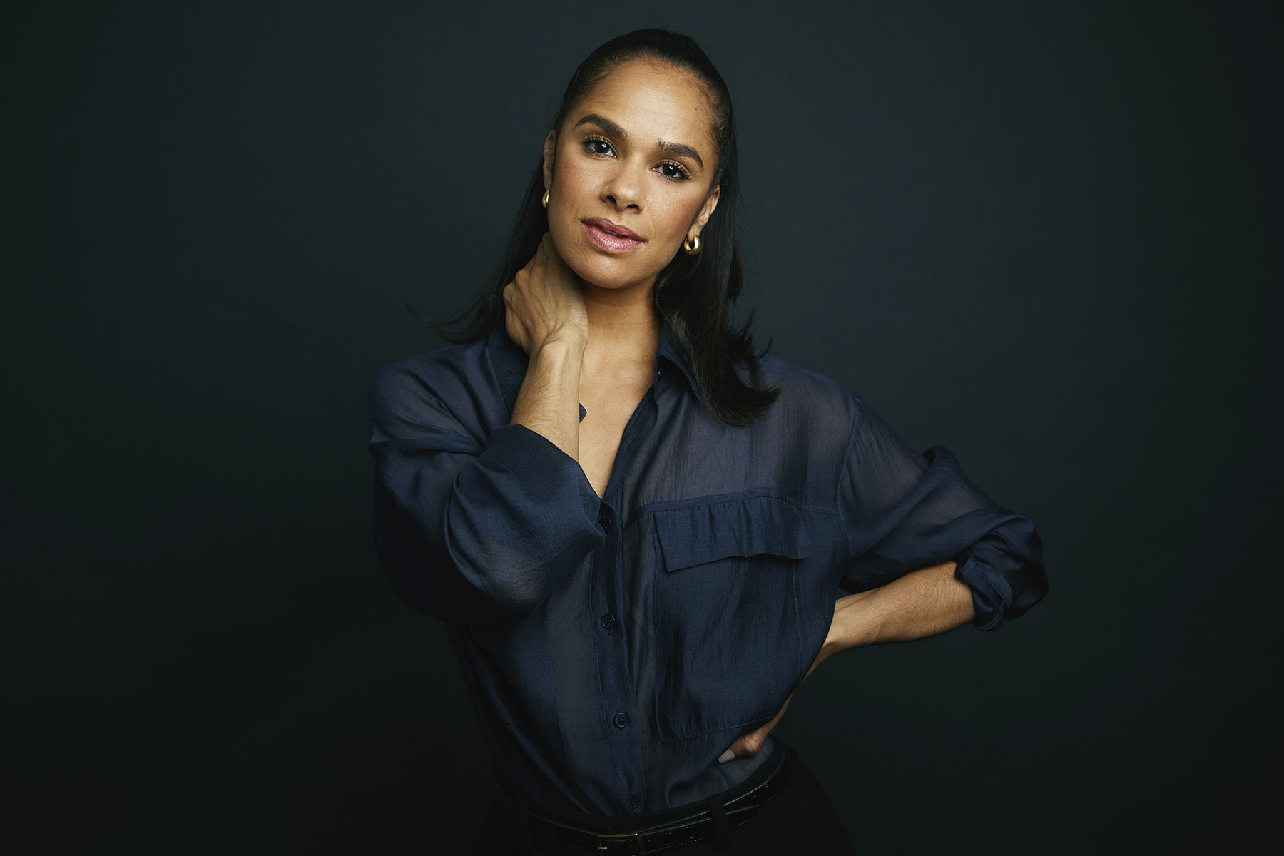 Misty Copeland poses for a studio portrait in New York City.