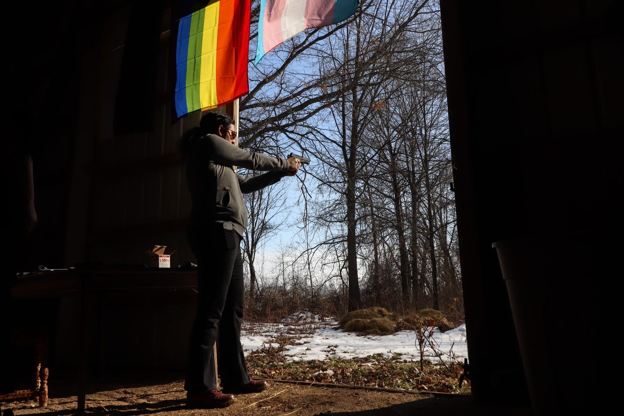 Trans Colored Gun Trans gun owners didn't feel safe at the range. They built their own.