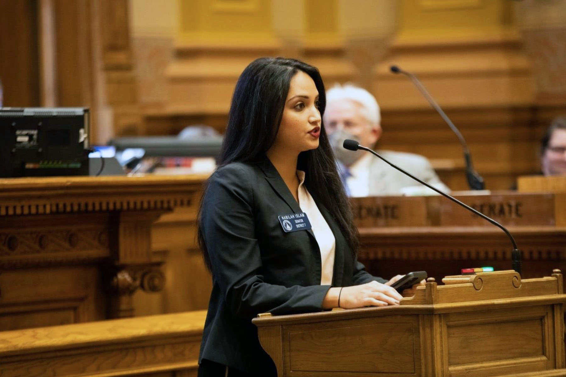 Nabiliah Rocker Georgia senator enters lieutenant governor race after Islamophobic ad