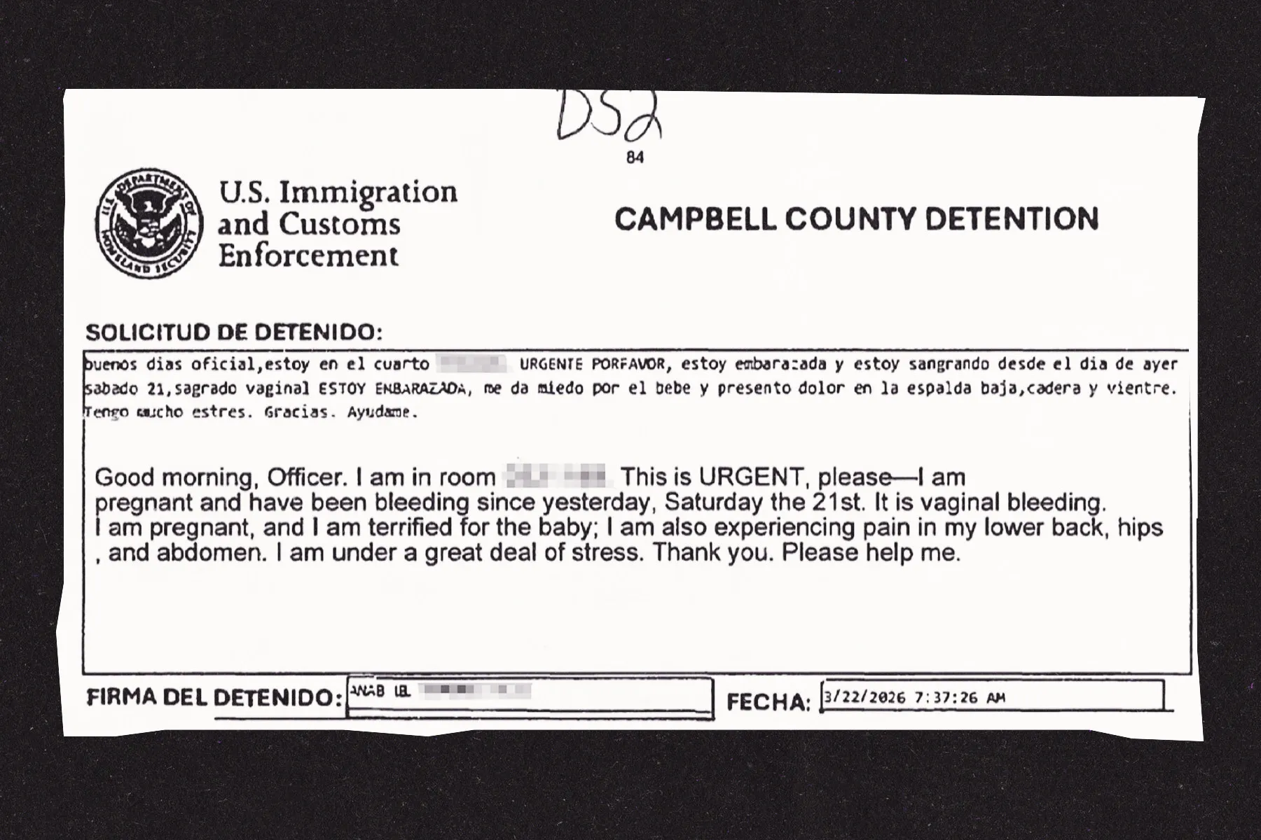 Lawmakers push for immigrant woman’s release and medical records after suspected miscarriage