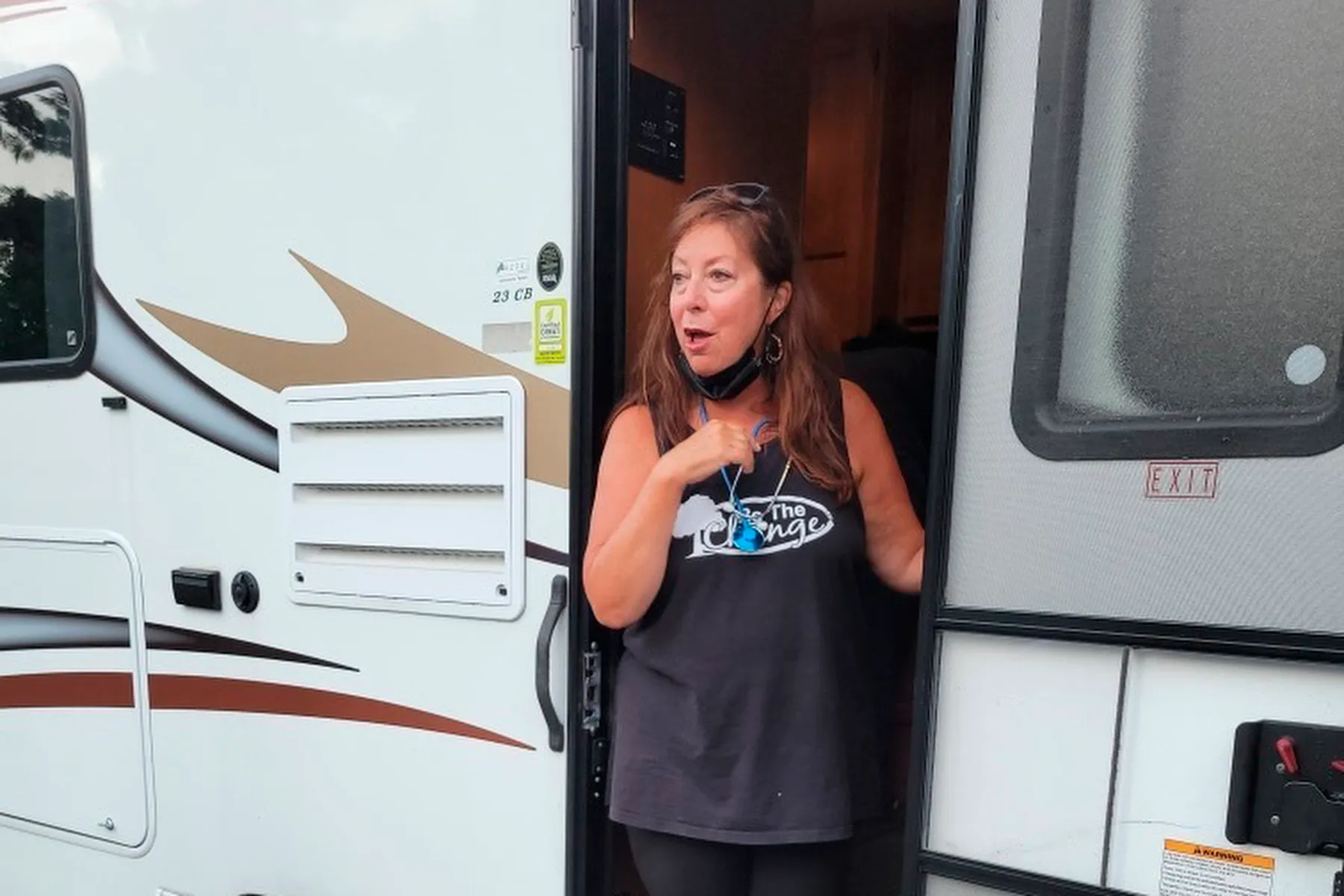 This nurse brings healthcare to people outside a detention center. She says ICE agents assaulted her.
