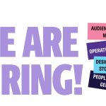 An illustrative image promoting that The 19th is hiring.