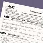 An illustrative image depicting a form used for Trump Accounts.